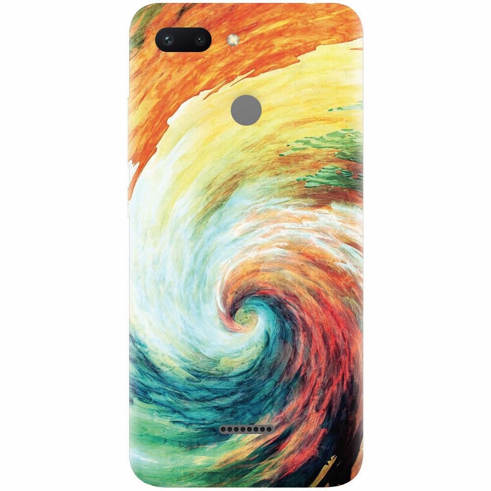Husa silicon pentru Xiaomi Redmi 6, Big Wave Painting