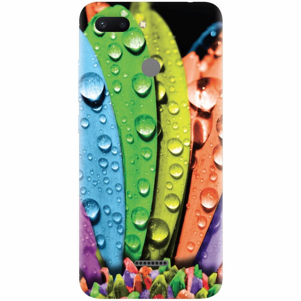 Husa silicon pentru Xiaomi Redmi 6, Colorful Daisy Petals