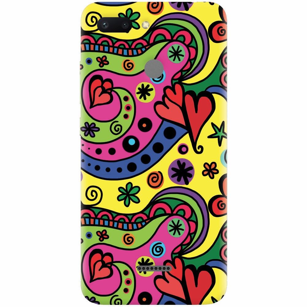 Husa silicon pentru Xiaomi Redmi 6, Heart Color