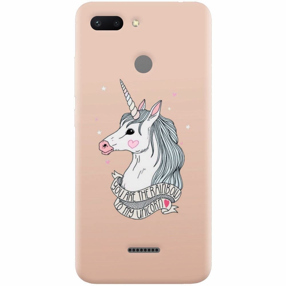 Husa silicon pentru Xiaomi Redmi 6, Cute Rose Gold