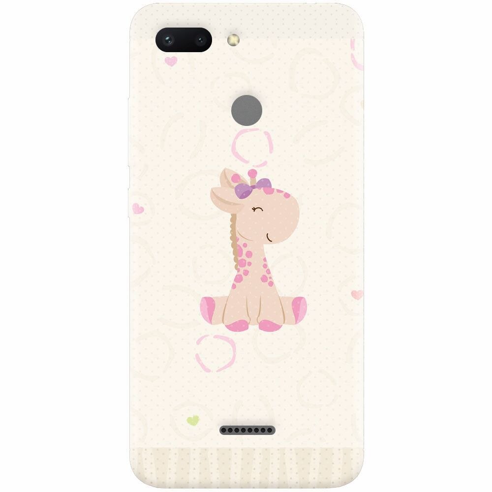Husa silicon pentru Xiaomi Redmi 6, Giraffe Cute