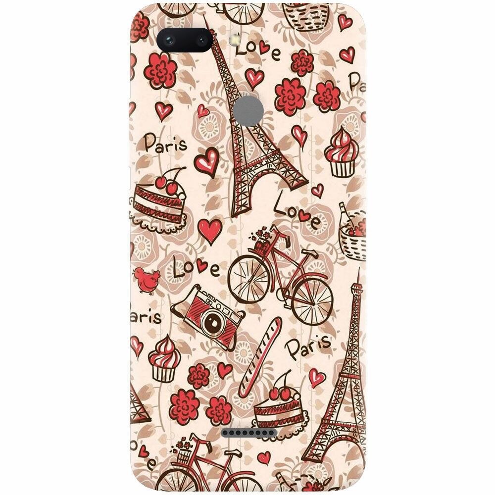Husa silicon pentru Xiaomi Redmi 6, Paris Love