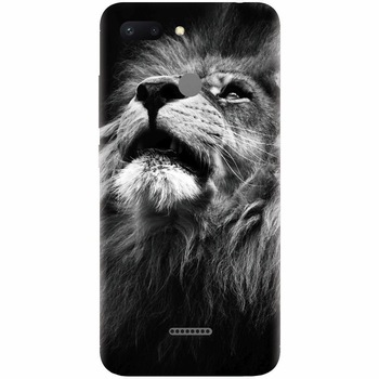Husa silicon pentru Xiaomi Redmi 6, Majestic Lion Portrait Husa silicon pentru Xiaomi Redmi 6, Majestic Lion Portrait