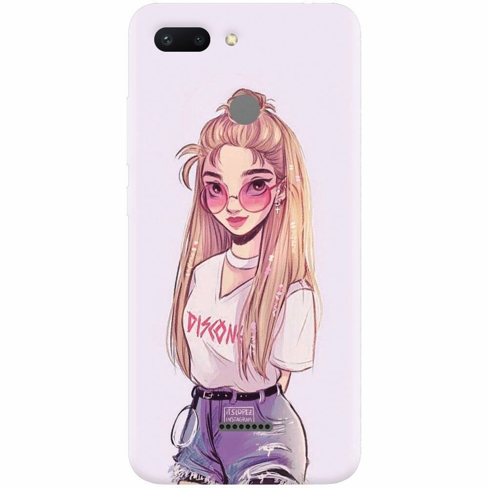 Husa silicon pentru Xiaomi Redmi 6, Girl Look