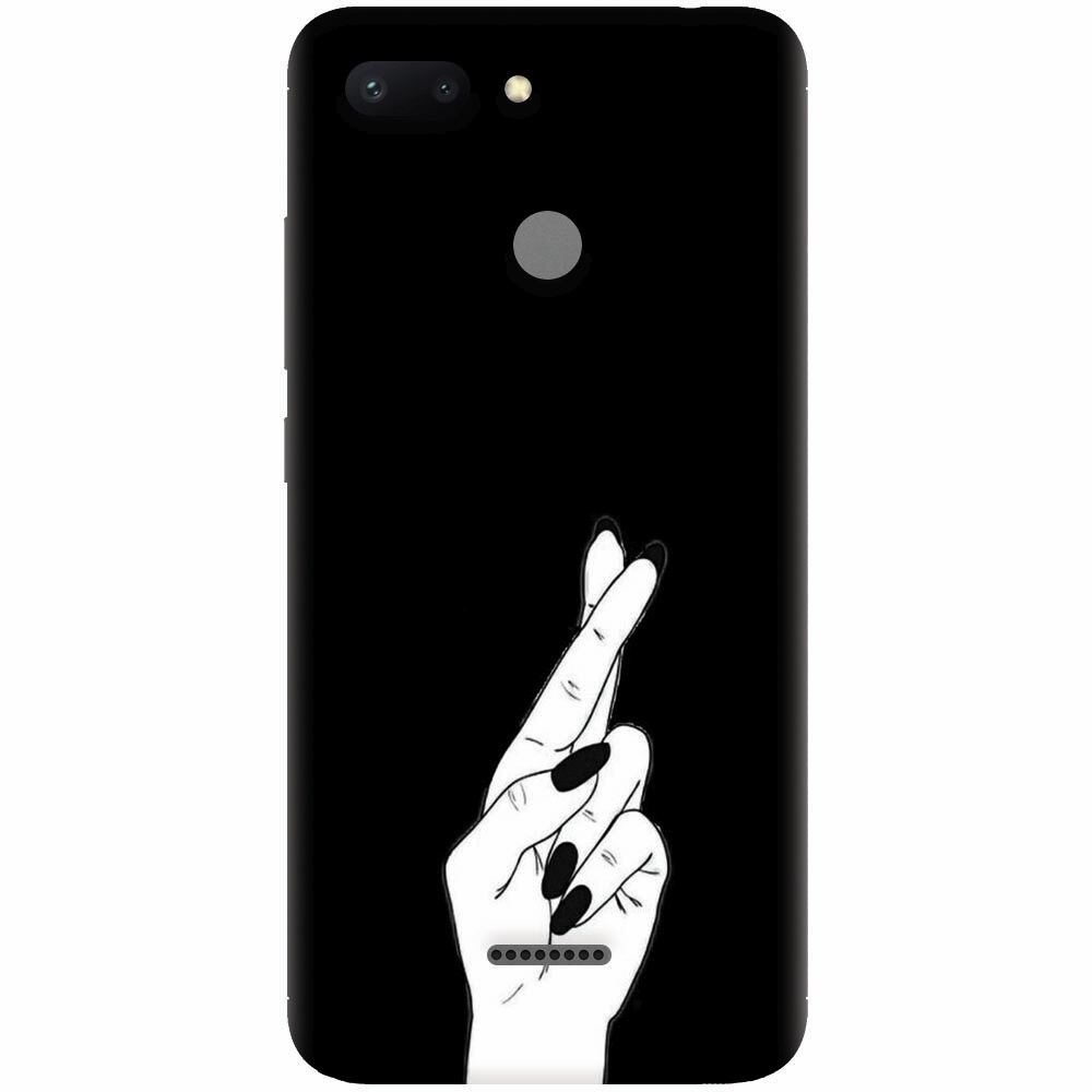 Husa silicon pentru Xiaomi Redmi 6, Finger Cross