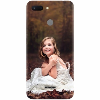 Husa silicon pentru Xiaomi Redmi 6, Girl In Wedding Dress Atest Autumn Husa silicon pentru Xiaomi Redmi 6, Girl In Wedding Dress Atest Autumn