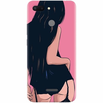 Husa silicon pentru Xiaomi Redmi 6, Girl With Long Hair Husa silicon pentru Xiaomi Redmi 6, Girl With Long Hair