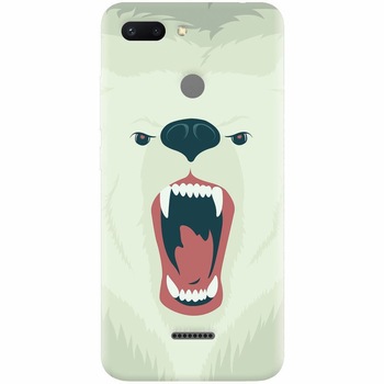Husa silicon pentru Xiaomi Redmi 6, Fierce Polar Bear Winter Husa silicon pentru Xiaomi Redmi 6, Fierce Polar Bear Winter