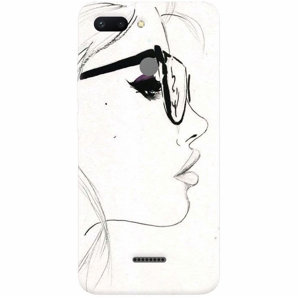 Husa silicon pentru Xiaomi Redmi 6, Girl Face