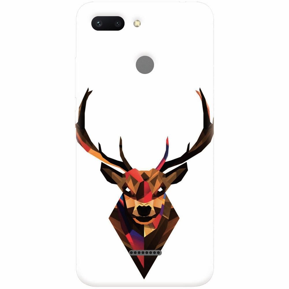 Husa silicon pentru Xiaomi Redmi 6, Geometric Tibetan Antelope