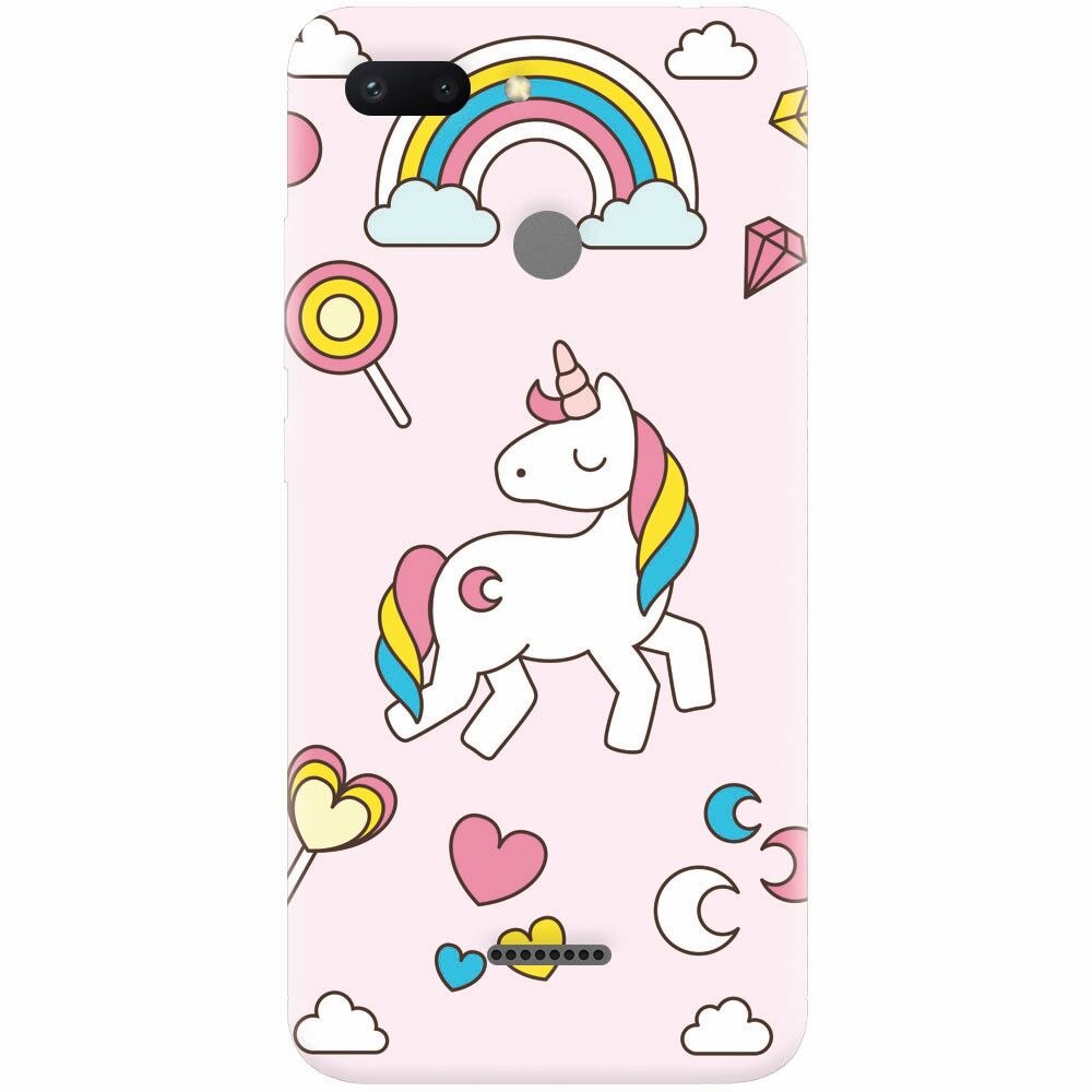 Husa silicon pentru Xiaomi Redmi 6, Cute Unicorn