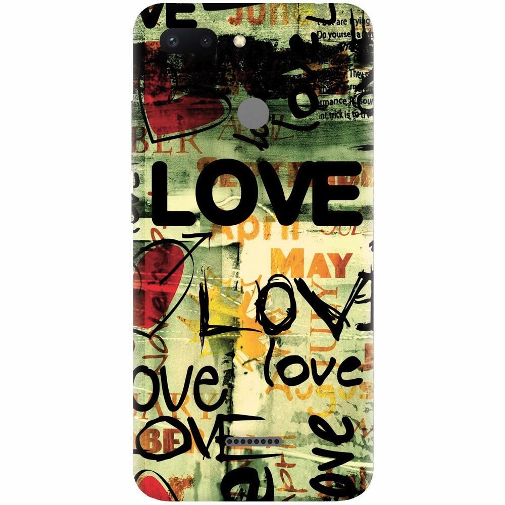 Husa silicon pentru Xiaomi Redmi 6, Love Artwork