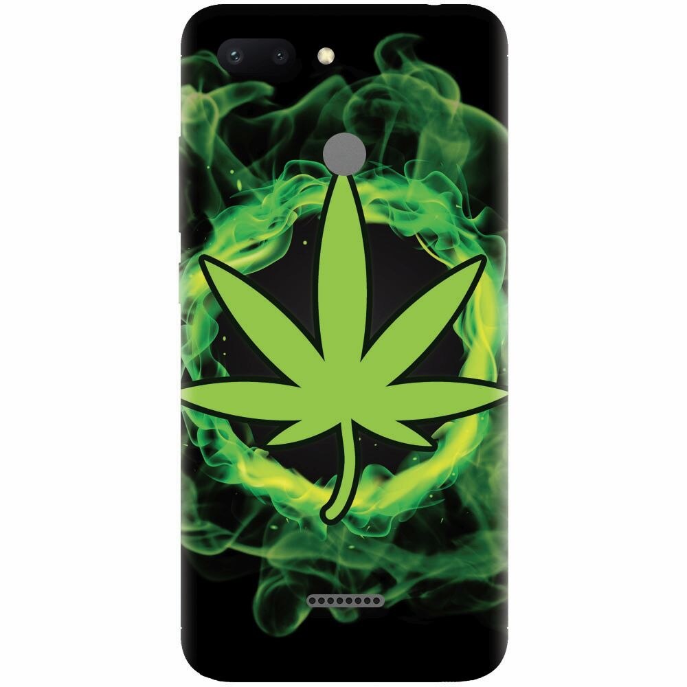 Husa silicon pentru Xiaomi Redmi 6, GreenFlames