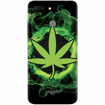 Husa silicon pentru Xiaomi Redmi 6, GreenFlames Husa silicon pentru Xiaomi Redmi 6, GreenFlames