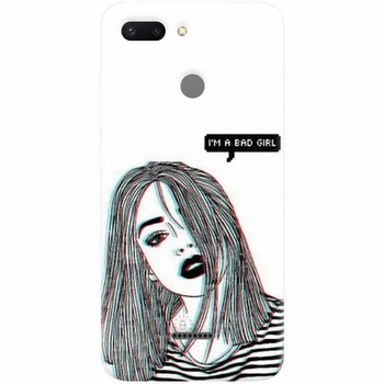 Husa silicon pentru Xiaomi Redmi 6, Im A Bad Girl Husa silicon pentru Xiaomi Redmi 6, Im A Bad Girl