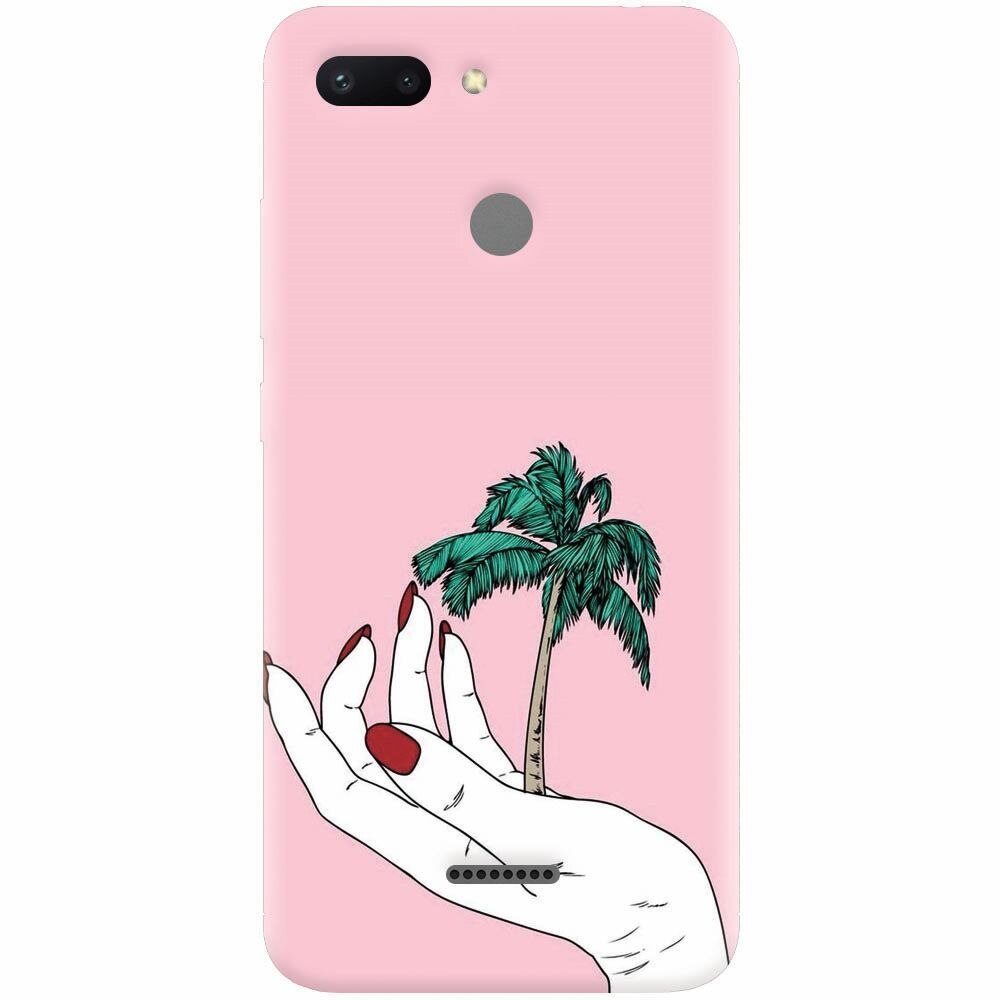Husa silicon pentru Xiaomi Redmi 6, Palm Tree
