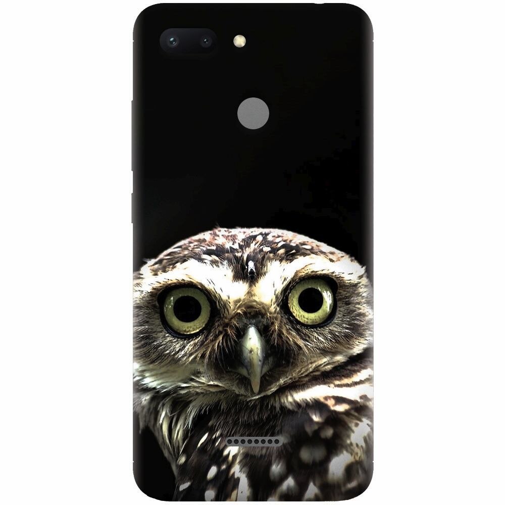 Husa silicon pentru Xiaomi Redmi 6, Owl In The Dark