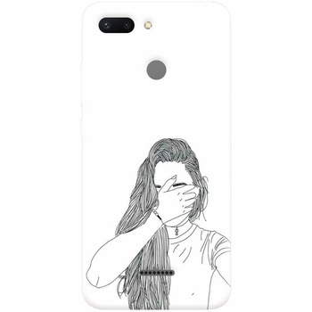 Husa silicon pentru Xiaomi Redmi 6, Dont Look Husa silicon pentru Xiaomi Redmi 6, Dont Look
