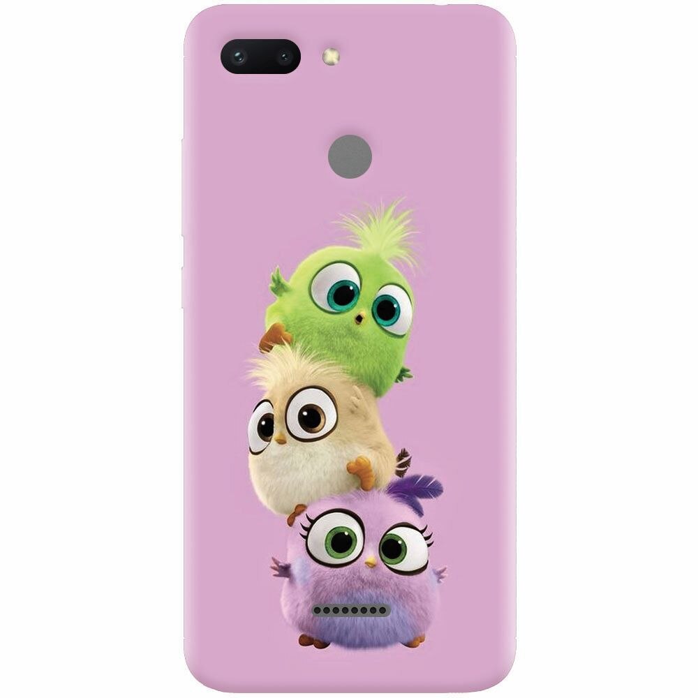 Husa silicon pentru Xiaomi Redmi 6, Baby Birds