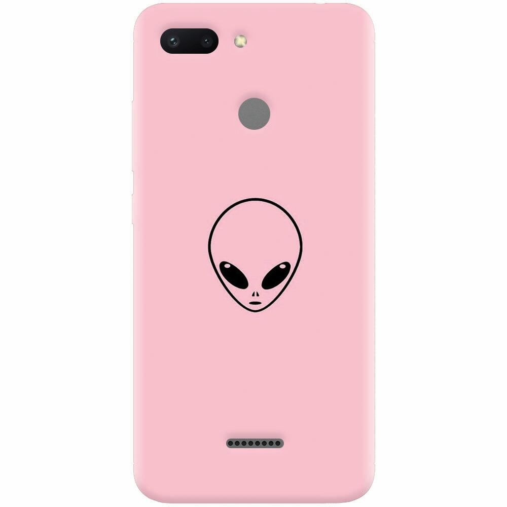 Husa silicon pentru Xiaomi Redmi 6, Pink Alien