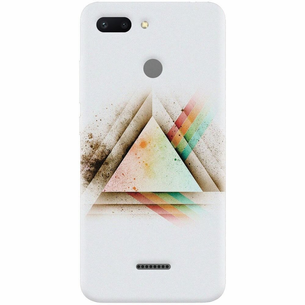 Husa silicon pentru Xiaomi Redmi 6, Abstract Grunge Light Triangle