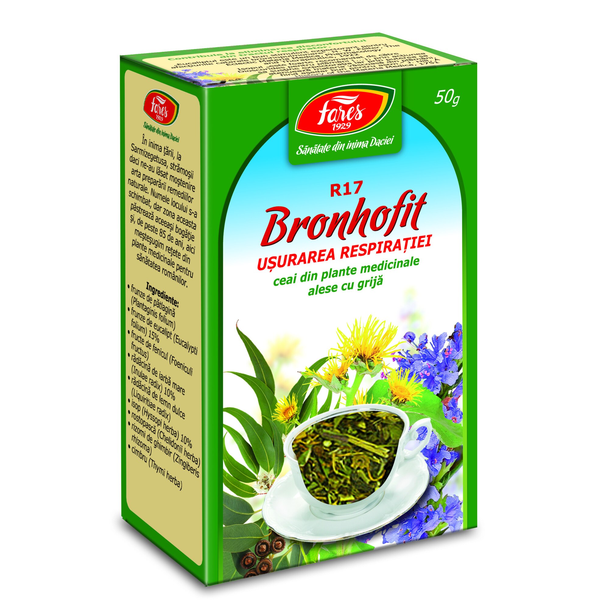 Ceai Bronhofit, Fares, 50 gr