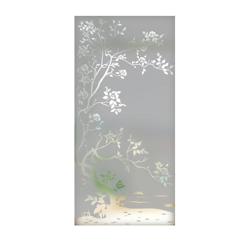 Folie pentru geam decorativa bonzai, 1 m x 2,1 m