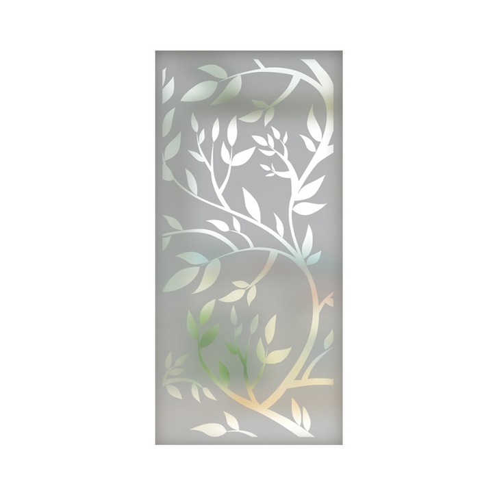 Folie pentru geam decorativa 8 floral, 1 m x 2,1 m
