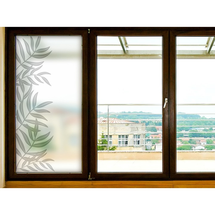 Folie pentru geam decorativa 10 floral, 1 m x 2,1 m
