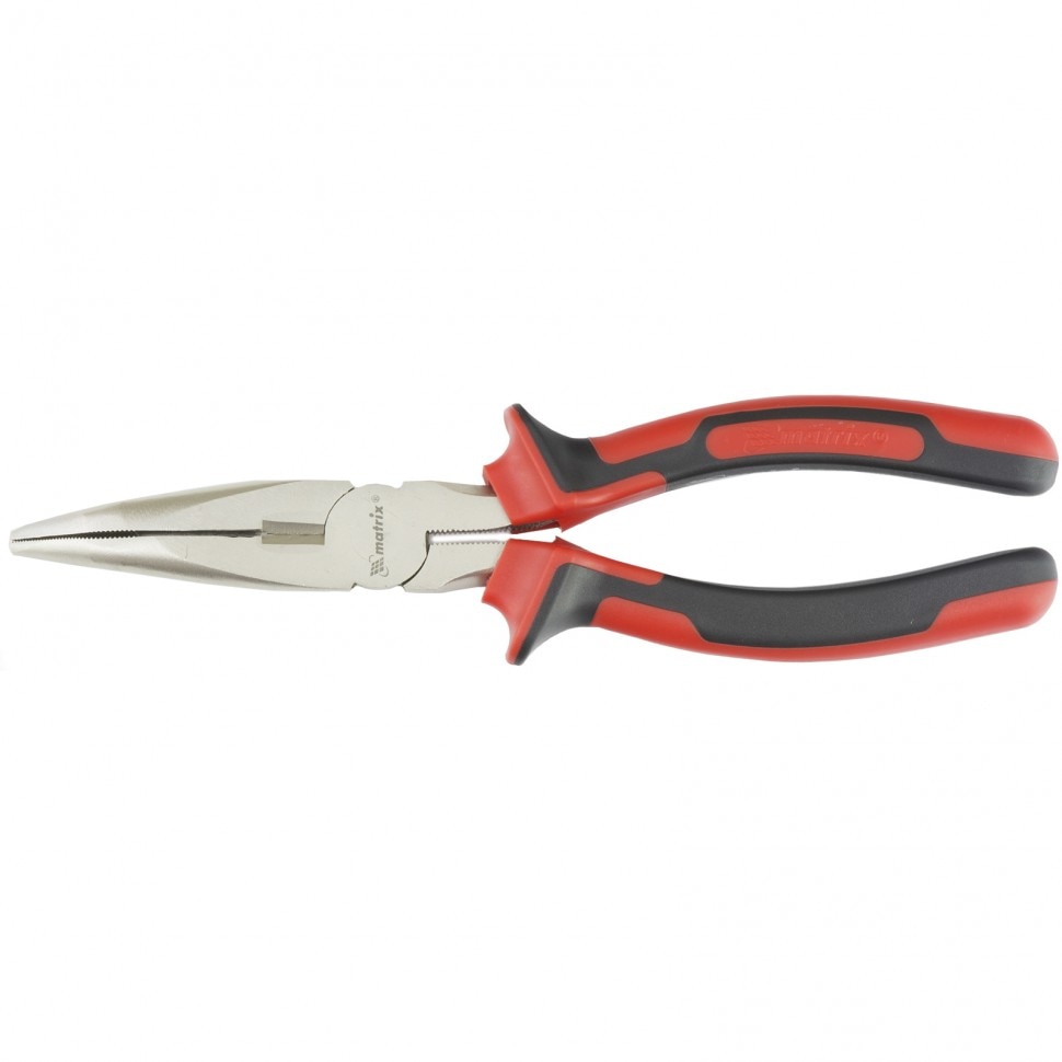 Cleste cu falci alungite, indoite Nickel, 200 mm, placat cu nichel, manere 2 componente, MTX
