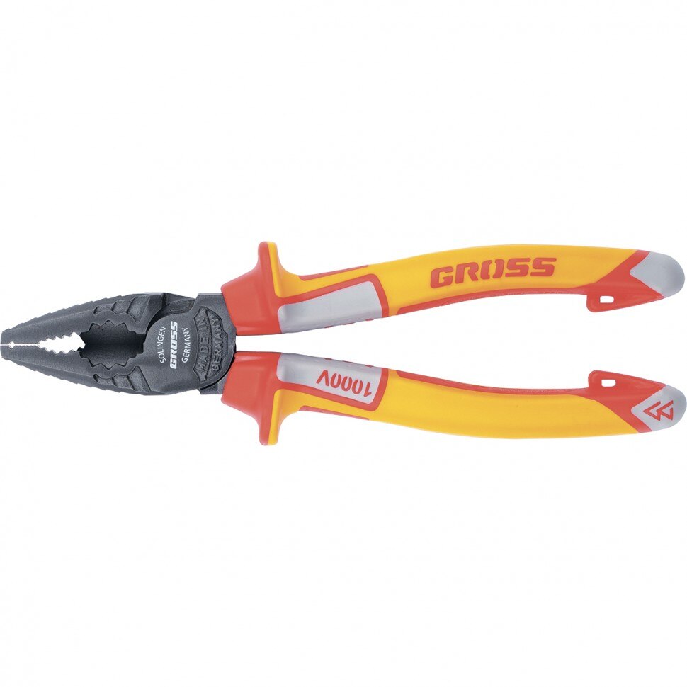 Cleste combinat, manere 3 componente, izolate pana la 1000 V, 180 mm, GROSS