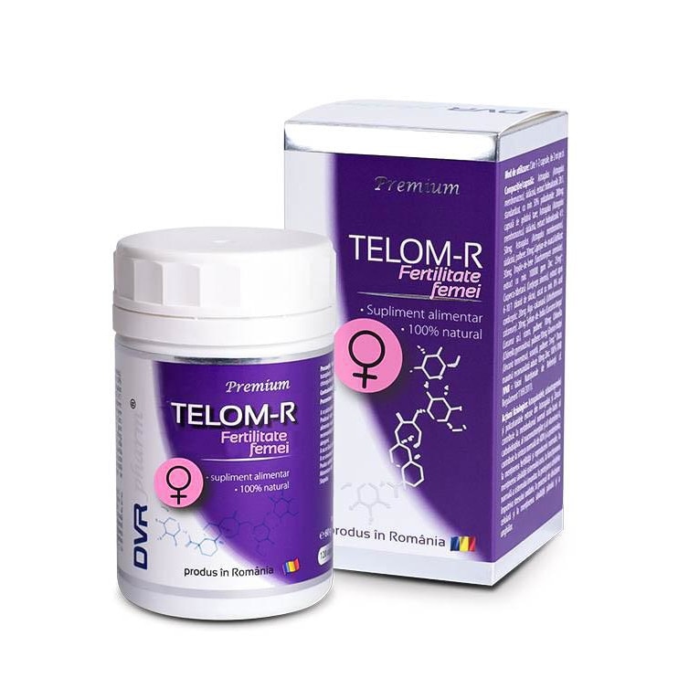 Telom-R Fertilitate Femei 120 capsule