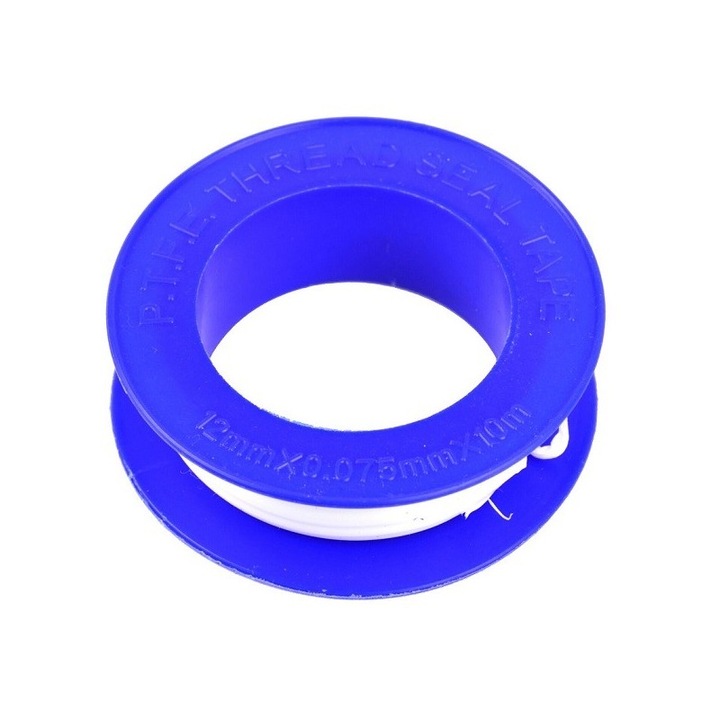 Banda din teflon, dimensiuni 12 mm x 0,075 mm, lungime 10m, Geko