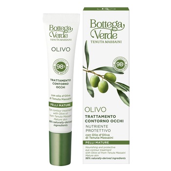 Tratament pentru zona din jurul ochilor, hidratant si nutritiv cu ulei de masline - Olivo, 15 ML, Bottega Verde Tratament pentru zona din jurul ochilor, hidratant si nutritiv cu ulei de masline - Olivo, 15 ML, Bottega Verde
