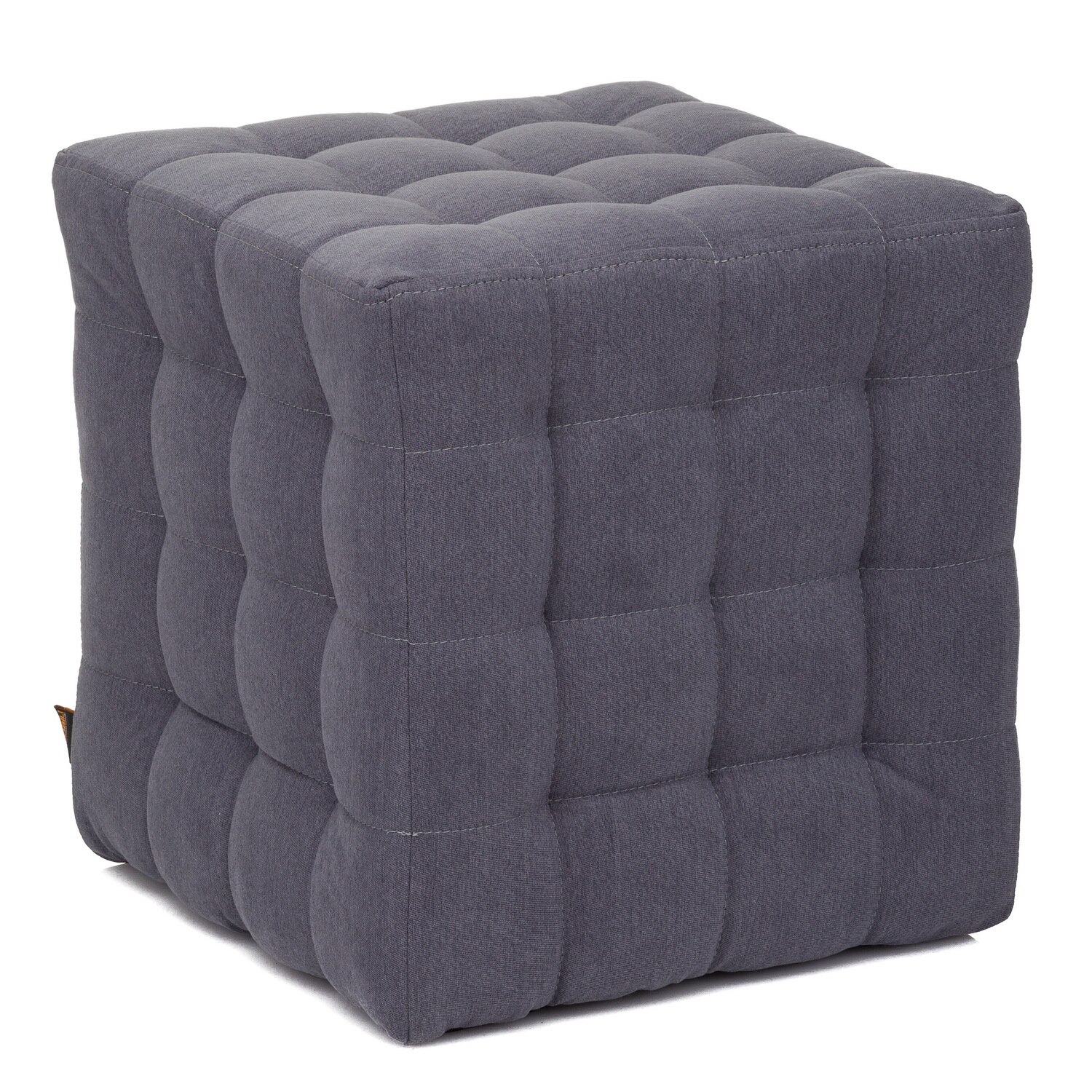 Taburet QMOBILI BUMP Gri inchis, stofa D, tip cub