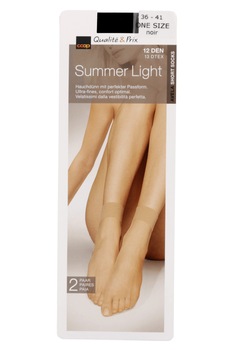 Set 2 perechi ciorapi scurti Coop, 12 Den, One Size, Negru Set 2 perechi ciorapi scurti Coop, 12 Den, One Size, Negru