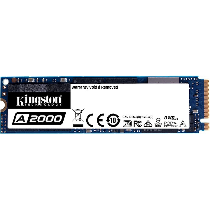 Solid-State Drive (SSD) Kingston A2000, 500GB, NVMe, M.2