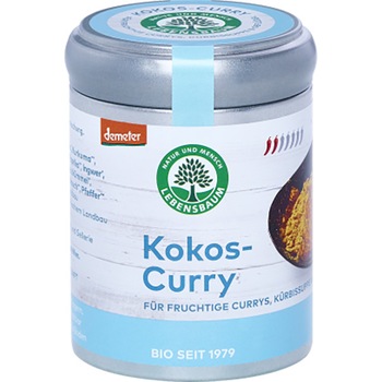 Amestec de condimente bio cocos - curry, Lebensbaum 65 G Amestec de condimente bio cocos - curry, Lebensbaum 65 G