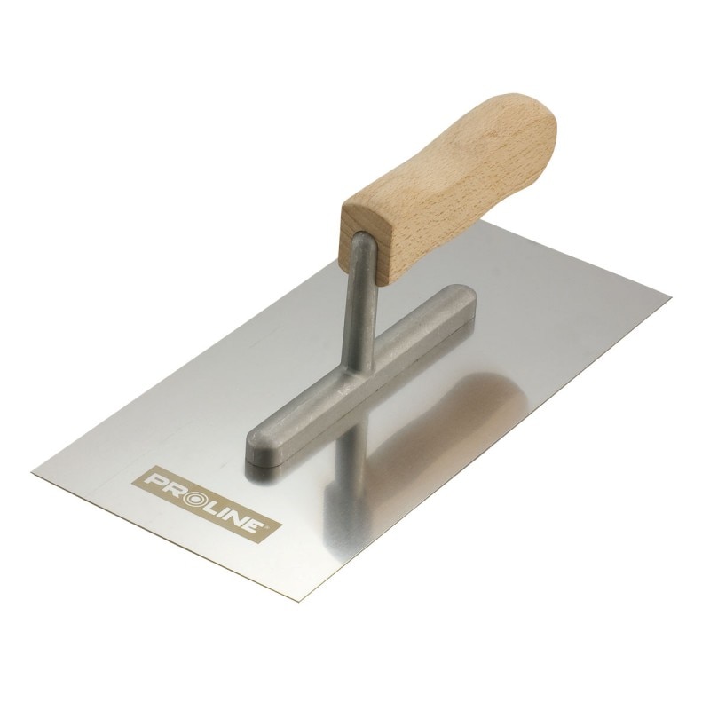 Gletiera inox cu maner de lemn, Proline, 270 x 130mm