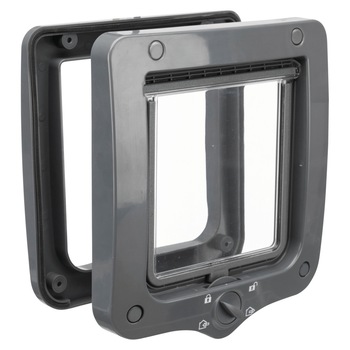 Usa batanta Trixie 4-Way din plastic pentru pisici 20 × 22 cm gri 44212 Usa batanta Trixie 4-Way din plastic pentru pisici 20 × 22 cm gri 44212