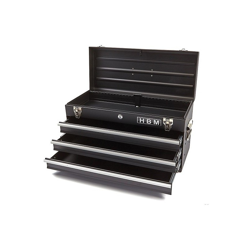 Cutie pentru scule din metal HBM Machines cu 3 sertare si un compartiment superior