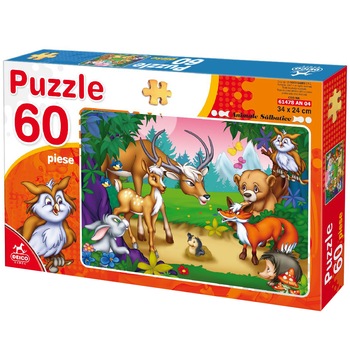 Puzzle Deico Games Animale, 60 piese Puzzle Deico Games Animale, 60 piese