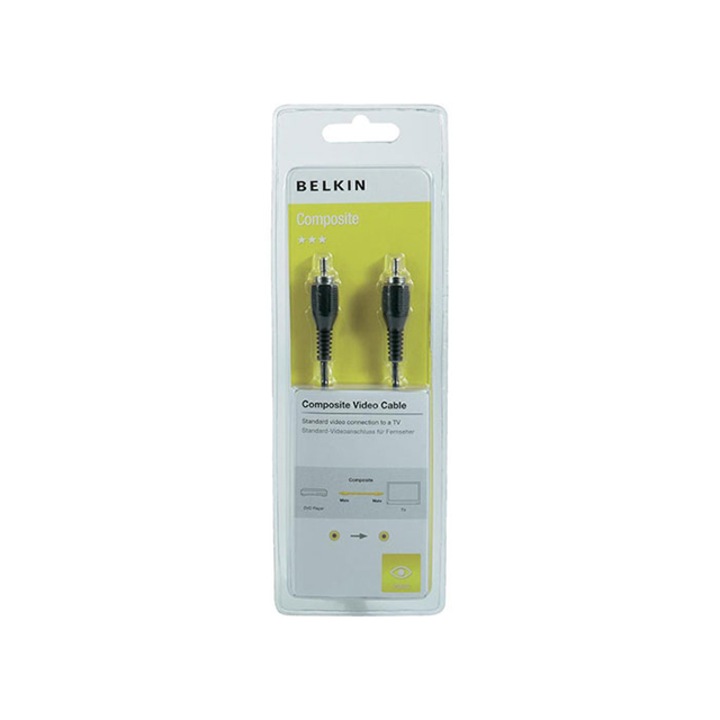 Cablu video, RCA, 1m, Belkin