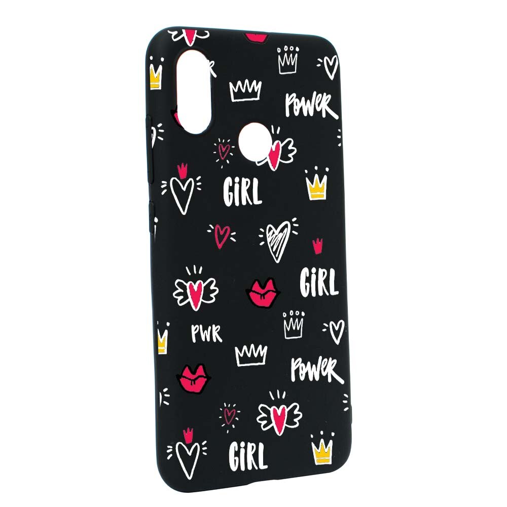Husa de protectie Girl Power pentru Xiaomi Mi A2 Lite / Redmi 6 Pro, rezistenta la uzura, anti-alunecare, din silicon Premium, B249