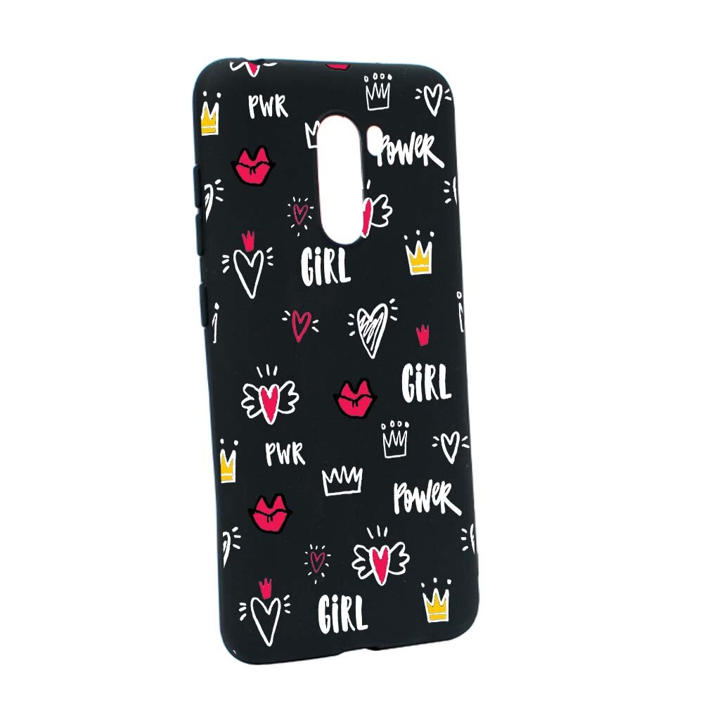 Husa de protectie Girl Power pentru Xiaomi PocoPhone F1, rezistenta la uzura, anti-alunecare, din silicon Premium, B249