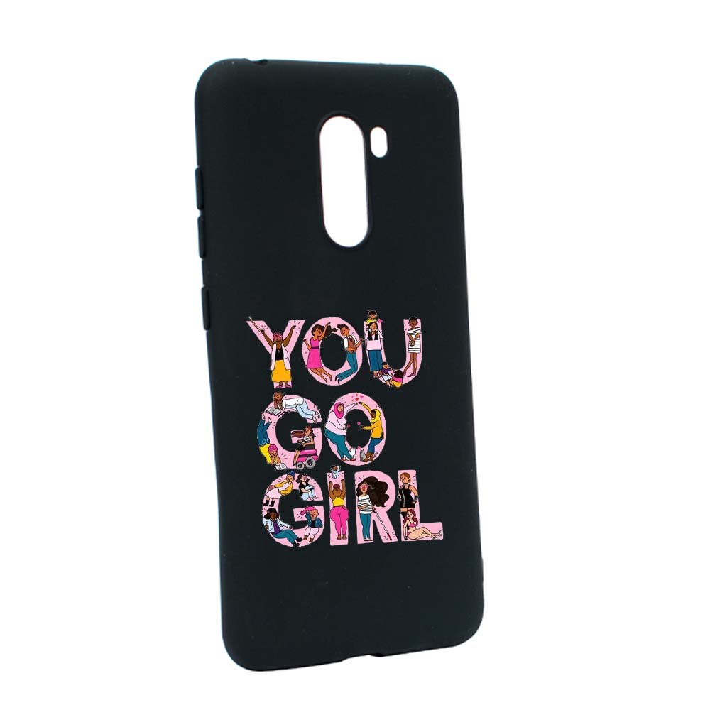 Husa de protectie Girl Power pentru Xiaomi PocoPhone F1, rezistenta la uzura, anti-alunecare, din silicon Premium, B250