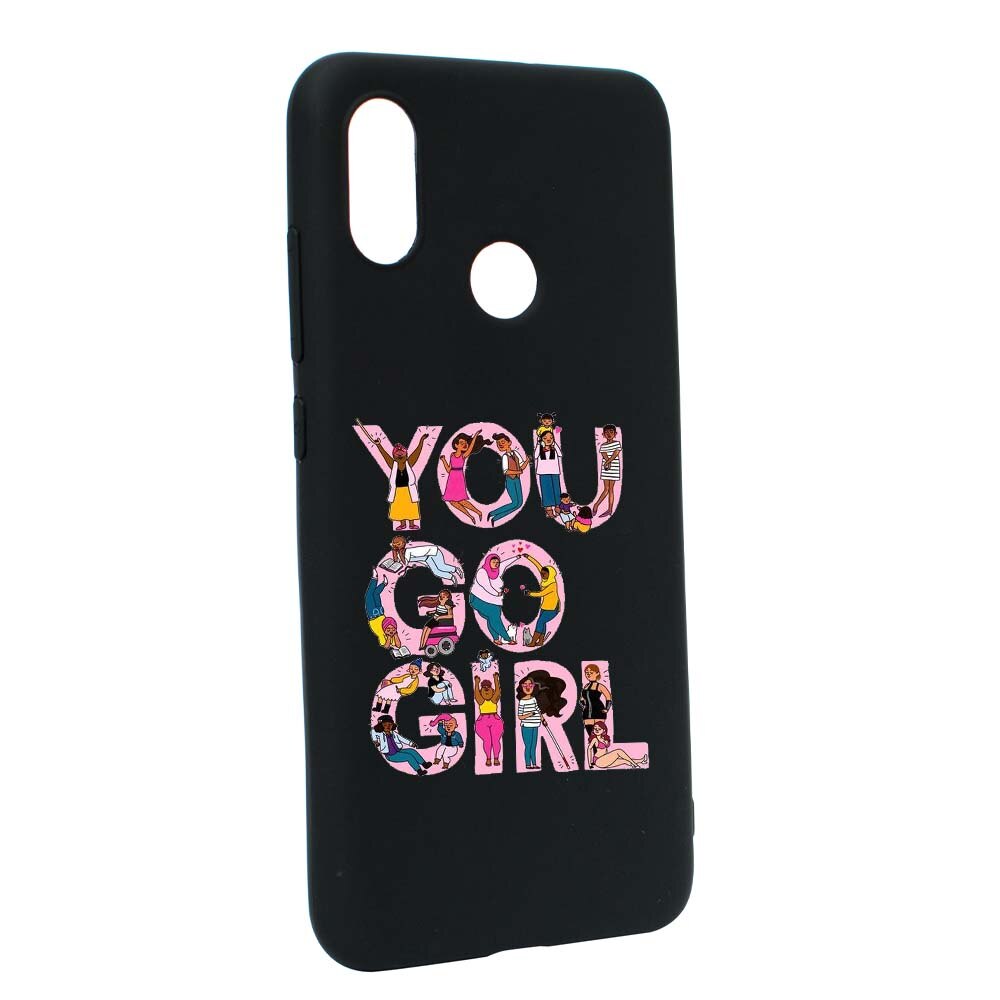 Husa de protectie Girl Power pentru Xiaomi Mi A2 Lite / Redmi 6 Pro, rezistenta la uzura, anti-alunecare, din silicon Premium, B250