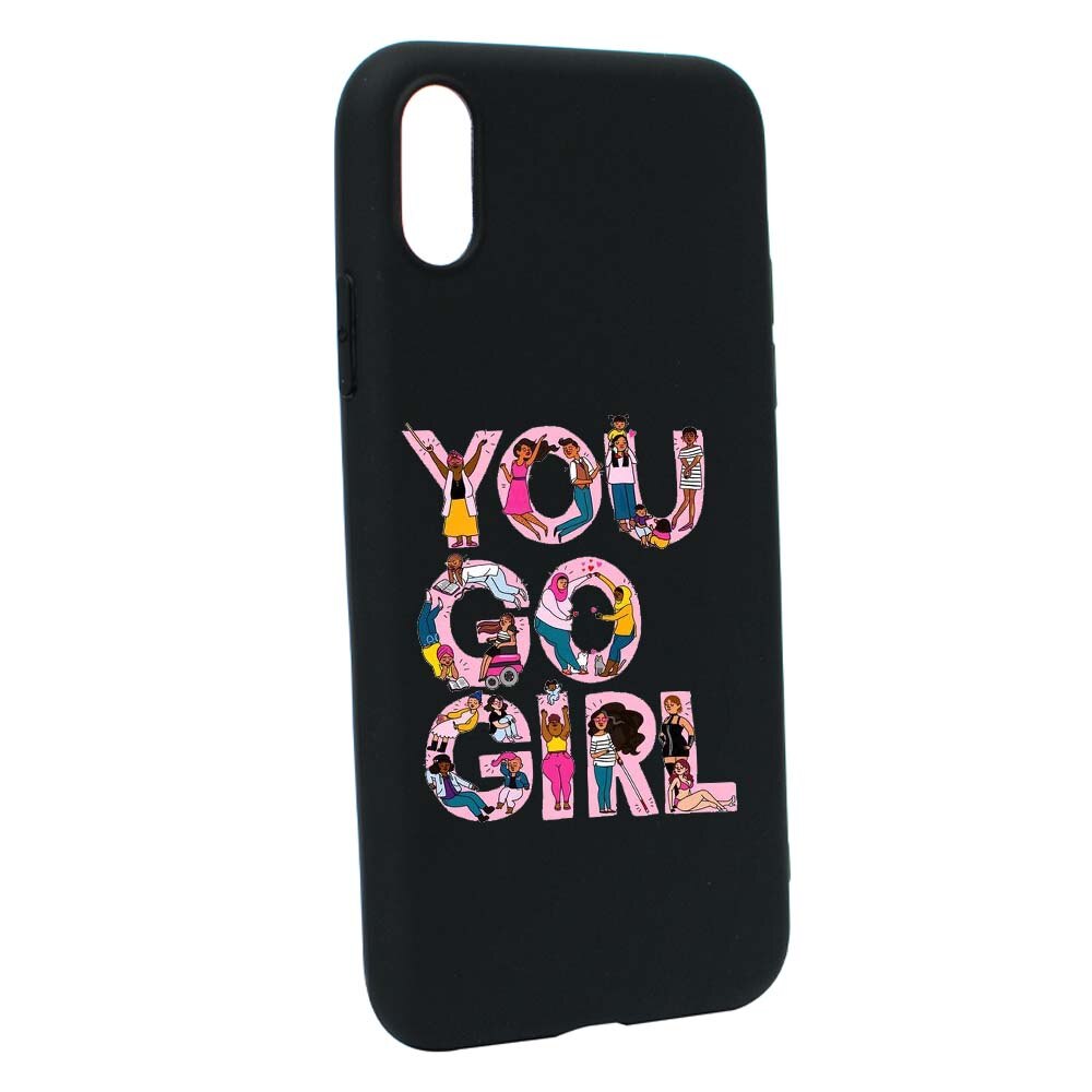 Husa de protectie Girl Power pentru Apple iPhone XS Max, rezistenta la uzura, anti-alunecare, din silicon Premium, B250