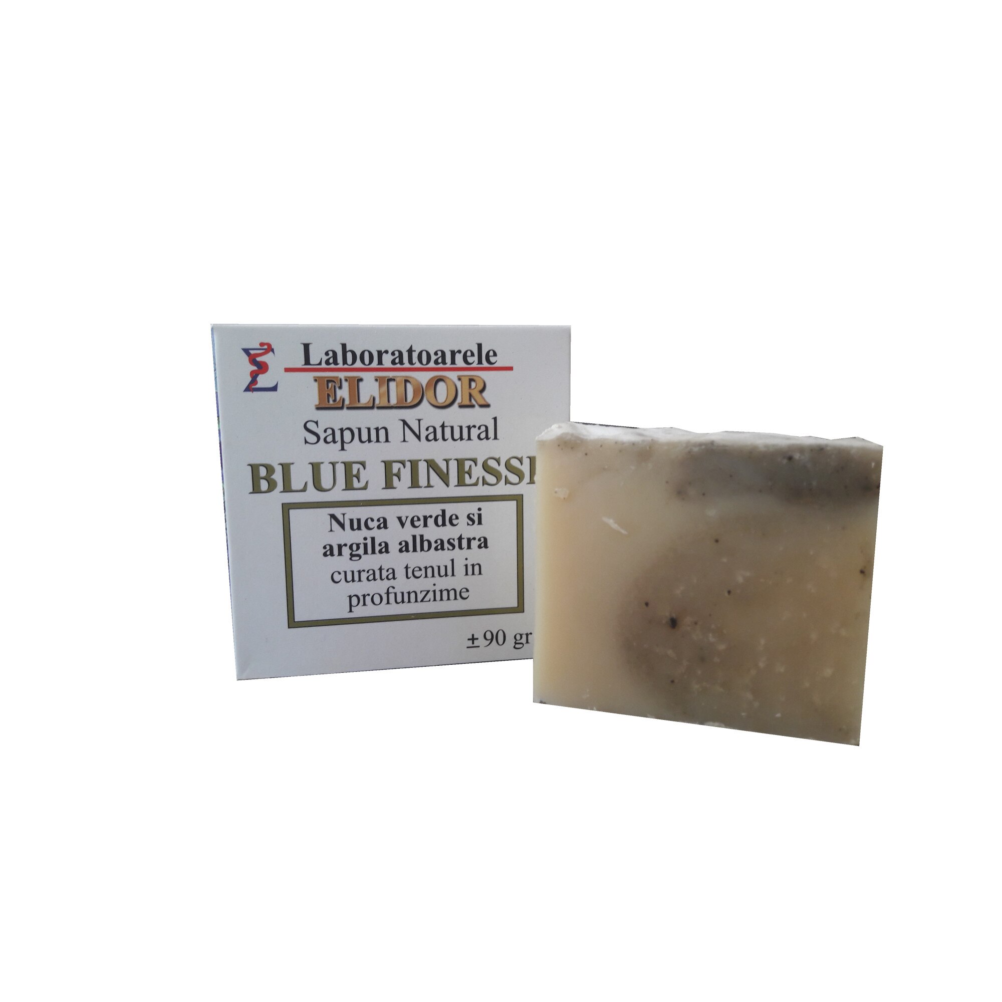 Sapun natural Blue Finesse, Elidor, 90 gr