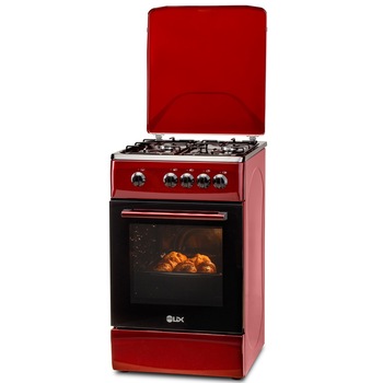 Aragaz LDK 5060 Bordo RMV, Gaz, 4 arzatoare, Capac metalic, Siguranta, 50x60 cm, Rosu inchis Aragaz LDK 5060 Bordo RMV, Gaz, 4 arzatoare, Capac metalic, Siguranta, 50x60 cm, Rosu inchis